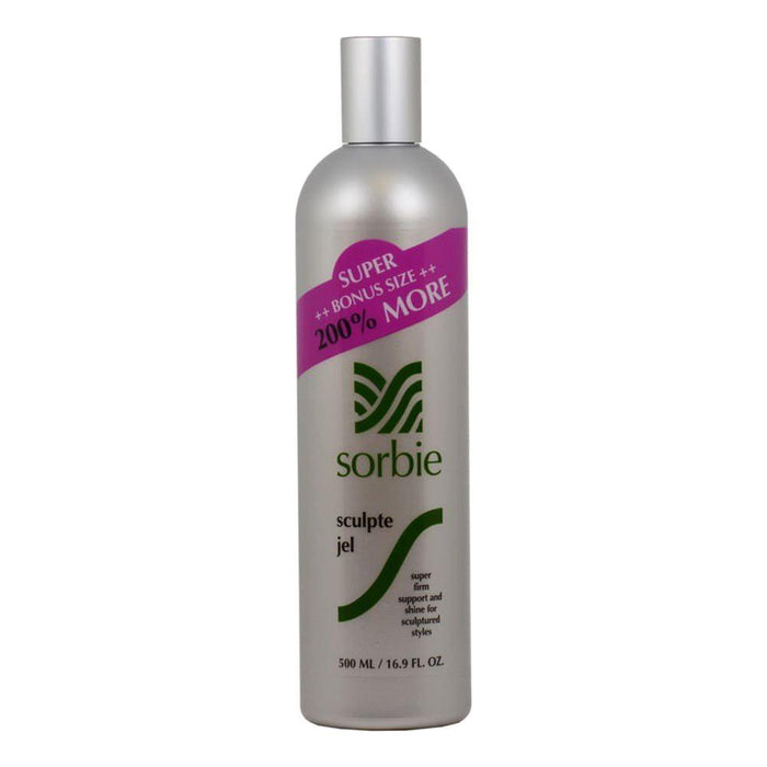 Sorbie Sculpte Jel, Super Firm Support and Shine for Sculptured Styles, 16.9 Oz