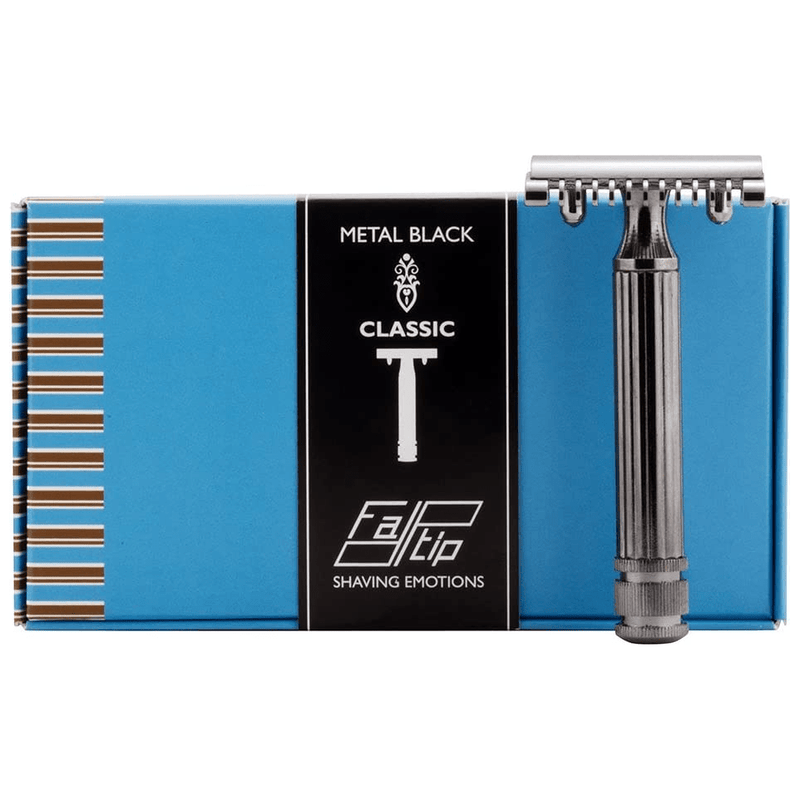 Fatip Fatip Grande Open Comb Double Edge Safety Razor Gun Metal Black 42109 Shaving & Grooming