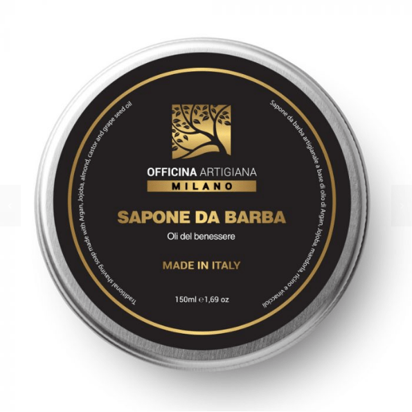 Officina Artigiana Milano Signature Shaving Soap in Glass Jar 150ml