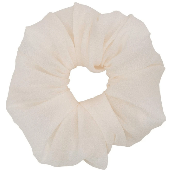 KITSCH KitSch Dinner Scrunchie 4' - Cream Hair Scrunchie