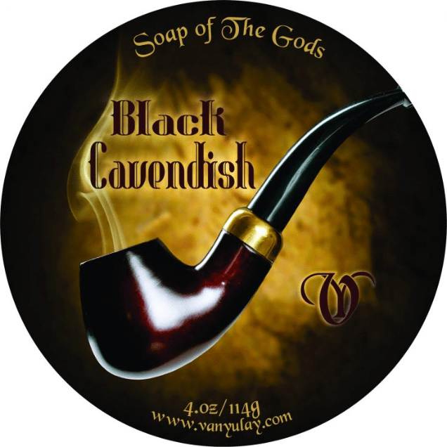 Soap of The Gods Black Cavendish Shaving Soap 4 Oz