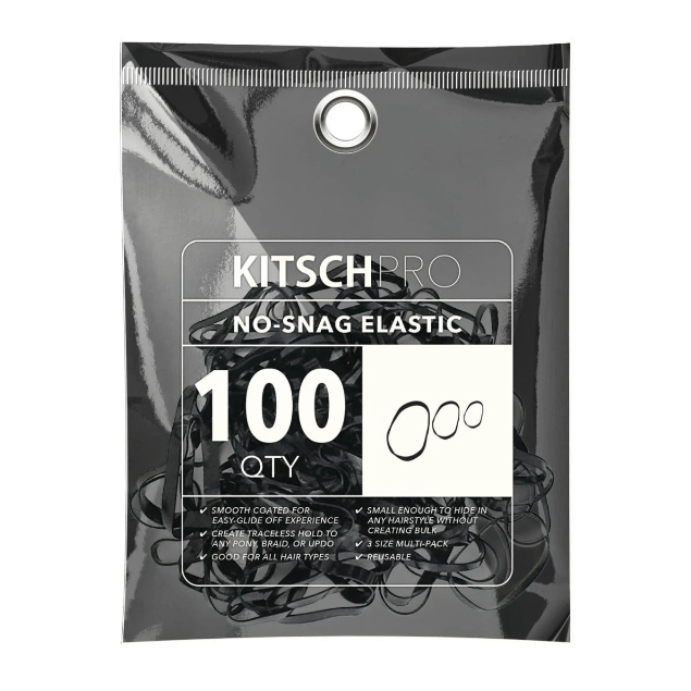 Kitsch No Snag Elastic Black
