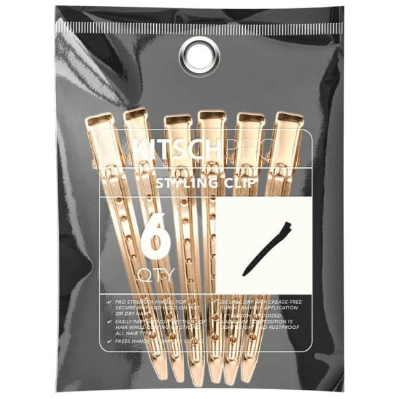 KITSCH Kitsch Styling Clip 6pcs - Gold Hair Styling Clip