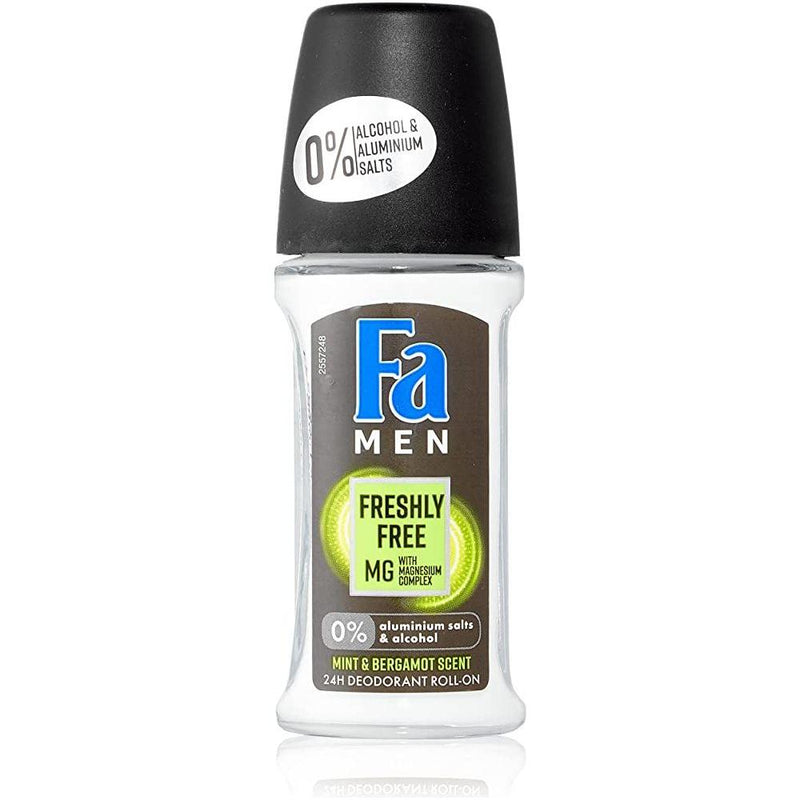 Fa Fa Men Freshly Free Mg Mint & Bergamot Deodorant Roll-On 50ml Personal Care