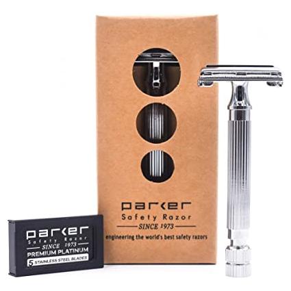 Parker 82R Super HeavyWeight Butterfly Open Double Edge Safety Razor