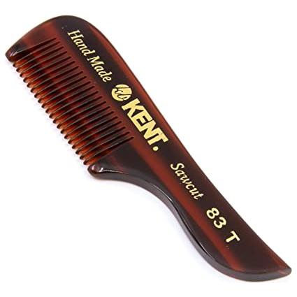 Kent 3.25 Saw-Cut Fine Tooth Beard And Mustache Handmade Comb (83T)