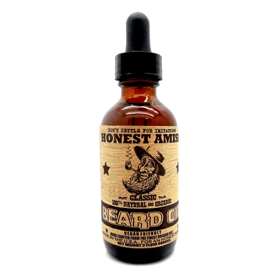 Honest Amish Honest Amish Classic Beard Oil bottle 2 oz Beard Oil