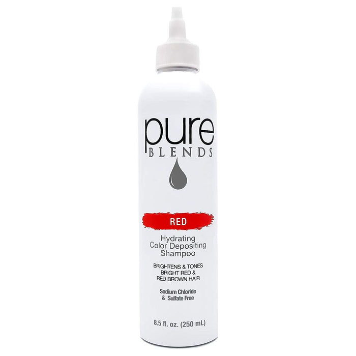 Pure Blends Hydrating Color Depositing Shampoo - Red 8.5 oz