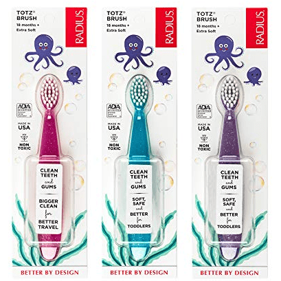 Radius Extra Soft Kids Toothbrush 18+ Months Assorted Colors