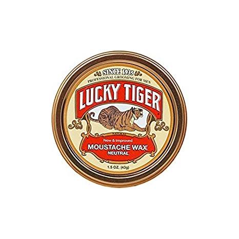 Lucky Tiger Barber Shop Mustache Wax Neutral 1.4 oz