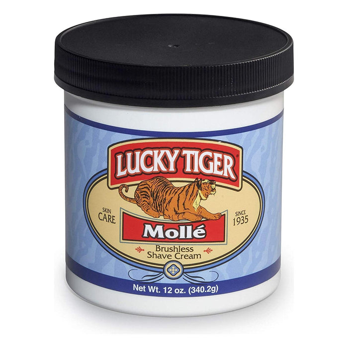 Lucky Tiger Barber Shop Molle Brushless Shave Cream 12 oz