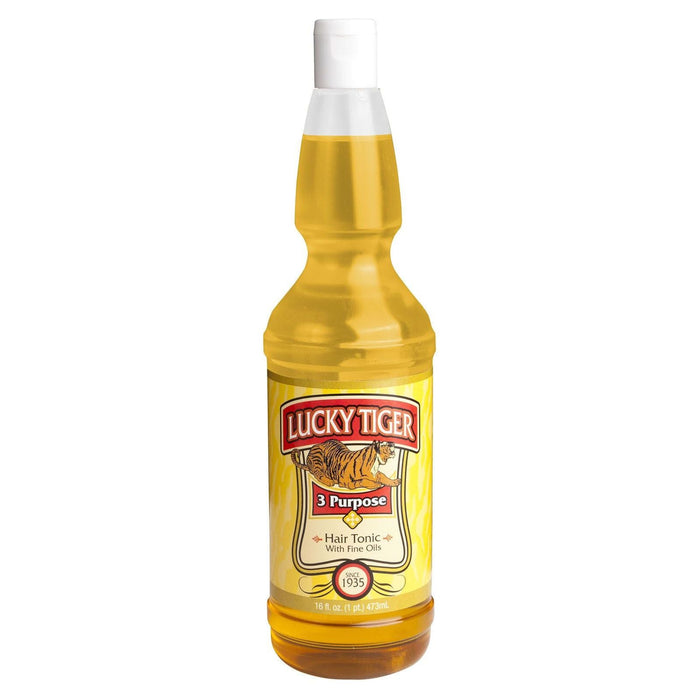 Lucky Tiger Scent 3 Purpose Hair Tonic With Fine Oils 16oz.