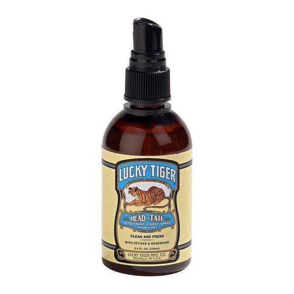 Lucky Tiger Lucky Tiger Head toTail Deodorant and Body Spray 3.4 fl oz Deodorant and Body Spray Wheat