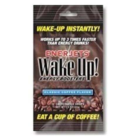 Enerjets Wake Up Energy Booster Drops Classic Coffee Flavor (12ct)