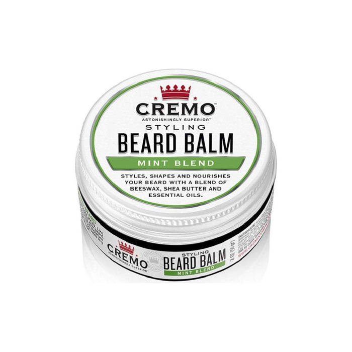 Cremo Astonishingly Superior Styling Mint Blend Beard Balm 2 Oz