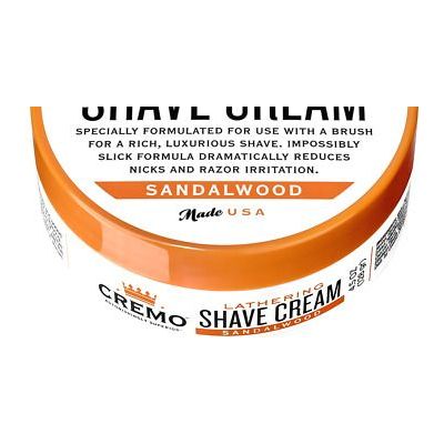Cremo Sandalwood Lathering Shave Cream 4.5 Oz