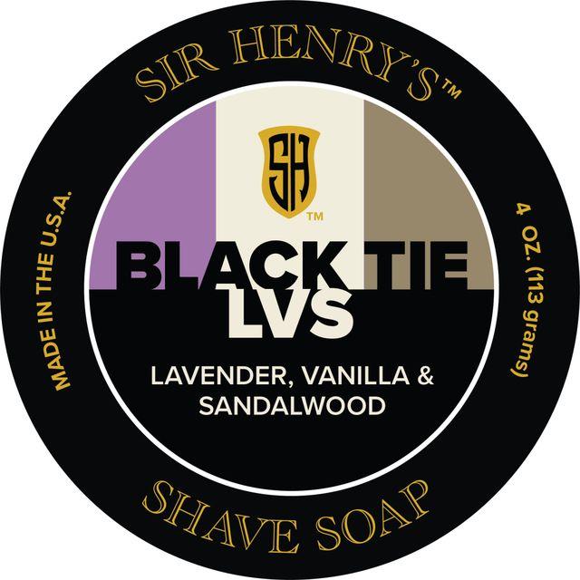 Sir Henry's Black Tie LVS Shave Soap 4 Oz