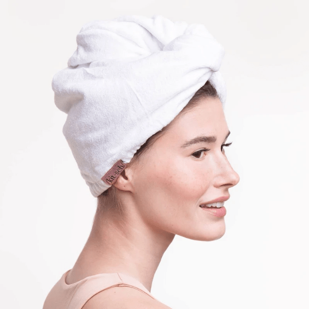 KitSch Drying Hair Towel - White