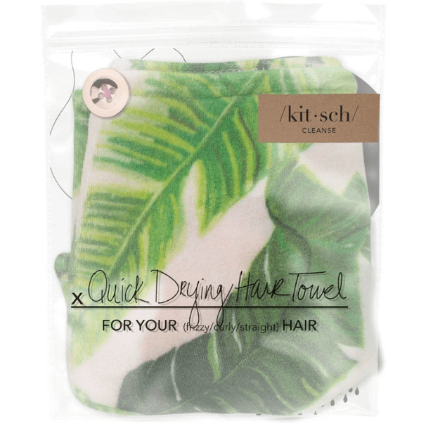 KitSch Quik Drying Hair Towel Palm