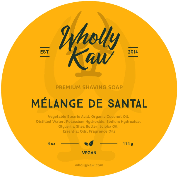 Wholly Kaw Melange De Santal Shaving Soap 4 Oz