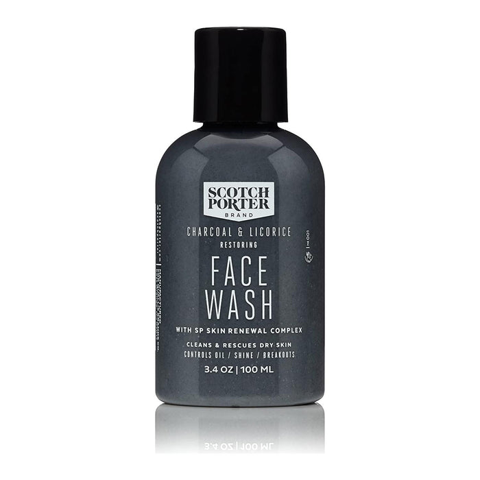 Scotch Porter Charcoal & Licorice Restoring Face Wash 100ml
