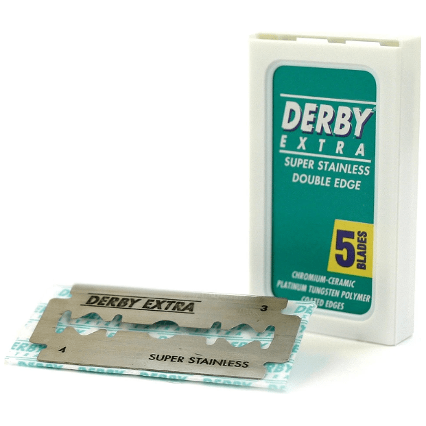 Derby Derby Extra Chromium-Ceramic-Platinum Double Edge Razor Blades - 5 Pack Razor Blades
