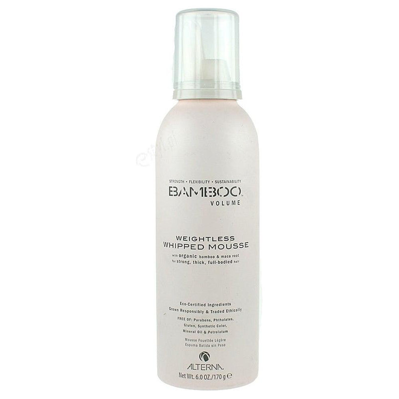 Alterna Alterna Bamboo Volume Weightless Whipped Mousse For Unisex 170g Hair Mousse Light Gray