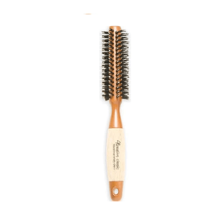 Creative Hair Brushes Round Mixed Boar Bristle Small