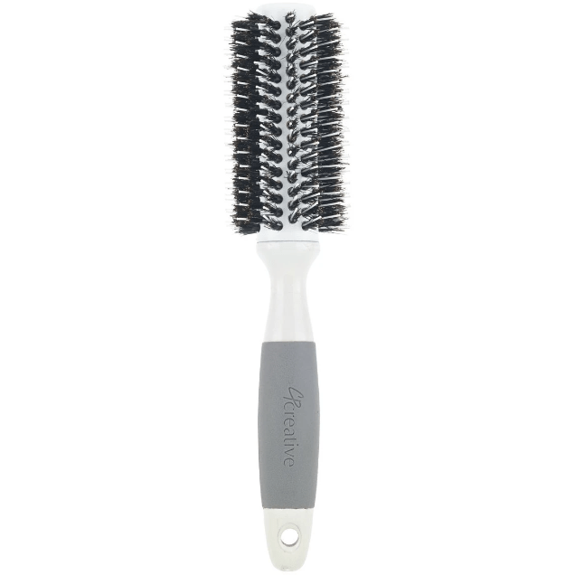 Creative Hair Brushes Solid Barrel Ceramic Mixed Bristles Large