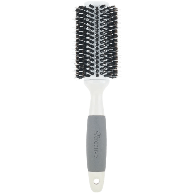 Creative Hair Brushes Solid Barrel Ceramic Mixed Bristles X-Large 7 Ounce