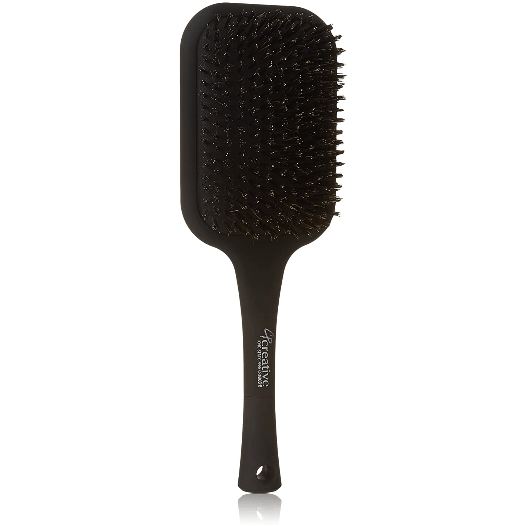 Creative Hair Brushes Cr1603-Si-B Silver Square Boar Bristle