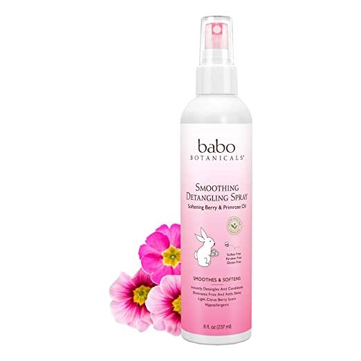 Babo Botanicals Babo Botanicals Smoothing Detangling Spray , Berry (Pink) Primrose 237ml Detangling Spray