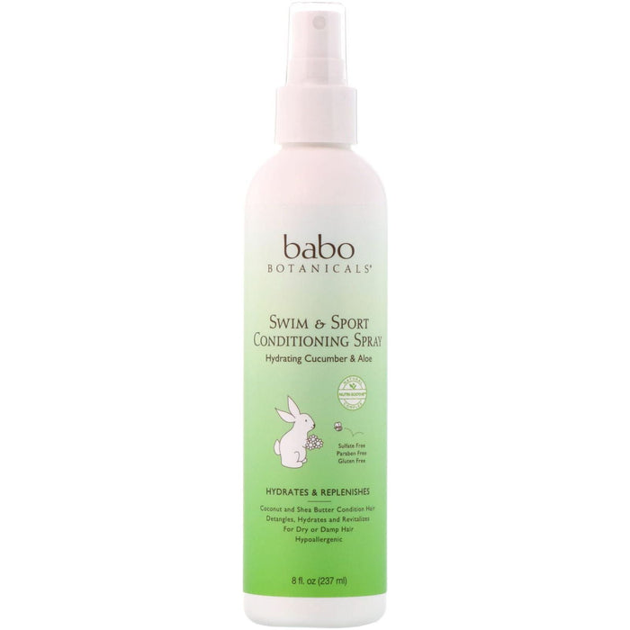 Babo Botanicals Swim & Sport Detangling Spray , Cucumber and Aloe Vera 237ml