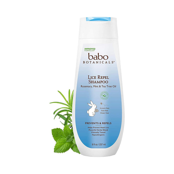 Babo Botanicals Lice Repel Shampoo 8 Oz