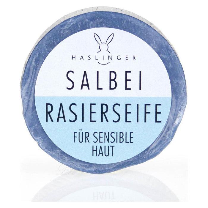 Haslinger Shaving Soap With Sage For Sensitive Skin 60g