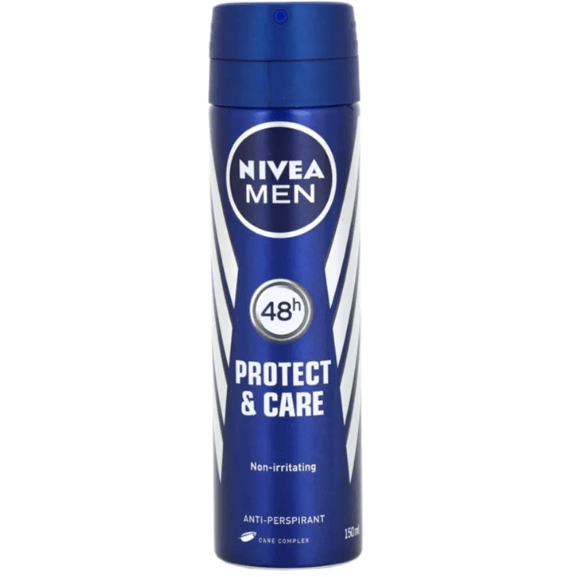 Nivea Protect & Care 48 Hour Deodorant Antiperspirant Spray For Men 150 Ml