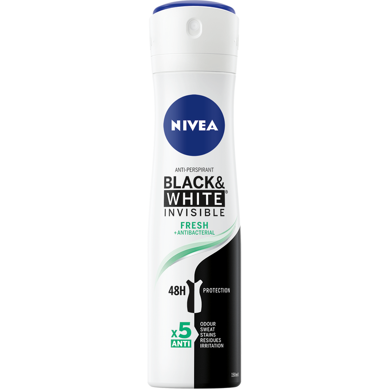 Nivea Nivea Invisible Black & White Fresh Anti-Perspirant Deodorant Spray 150ml Deodorant