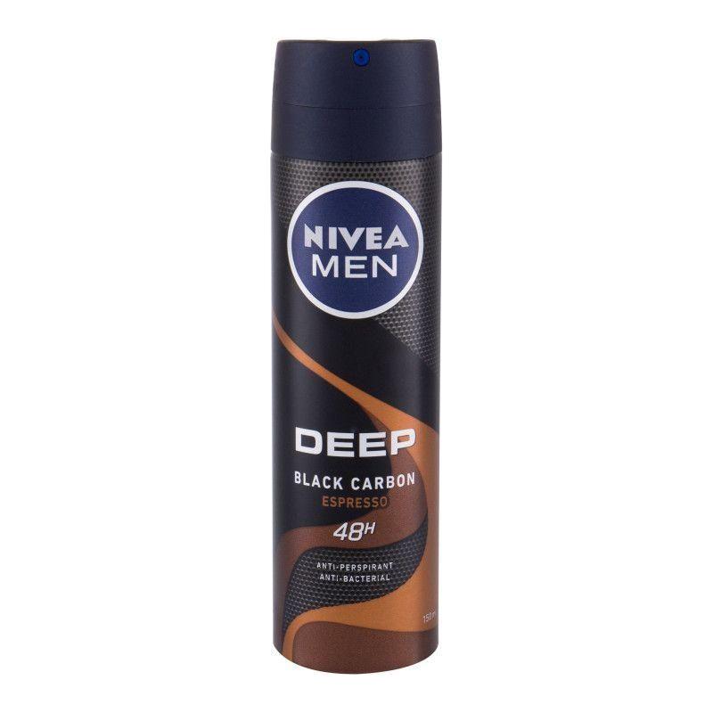Nivea Nivea Men Deep Black Carbon Espresso 48hr Antiprespirant Antibacterial 150ml Antiperspirant