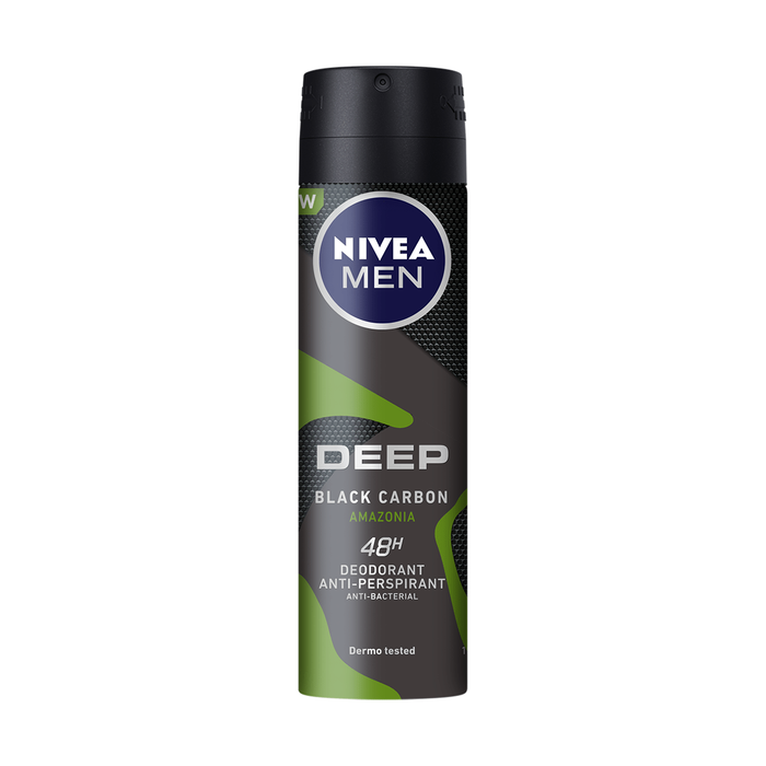 Nivea Men Deep Black Carbon Amazonia Deo Spray 150ml