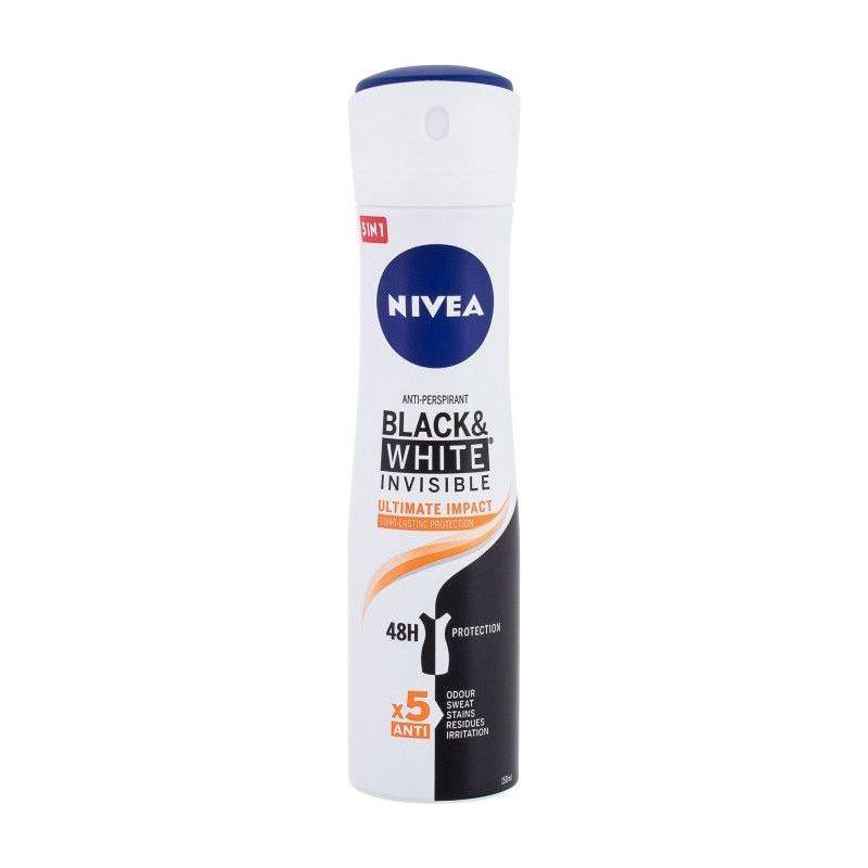 Nivea Nivea Women Antiperspirant Spray Black & White Invisible Ultimate Impact 150 ml Women's Antiperspirant Spray