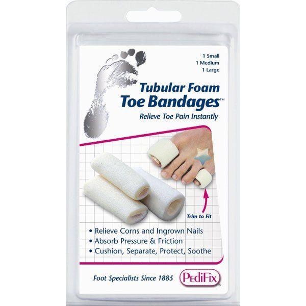 PediFix PediFix Tubular Foam Toe Bandages Medium 3 ct Toe Bandages