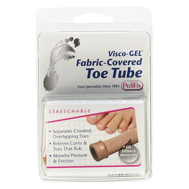 PediFix Visco-Gel Fabric-Covered Toe Tube Large