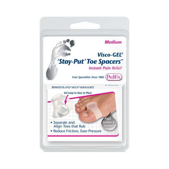 PediFix Visco-Gel Stay-Put Toe Spacers Medium 1 ea