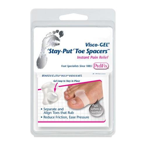 PediFix PediFix Visco Gel Stay Put Toe Separator Large 2 Count Toe Separator