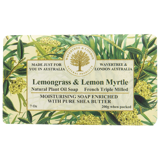 Wavertree & London Wavertree & London Lemongrass & Lemon Myrtle Natural Luxury Soap Bar 7 Oz Luxury Soap Bar