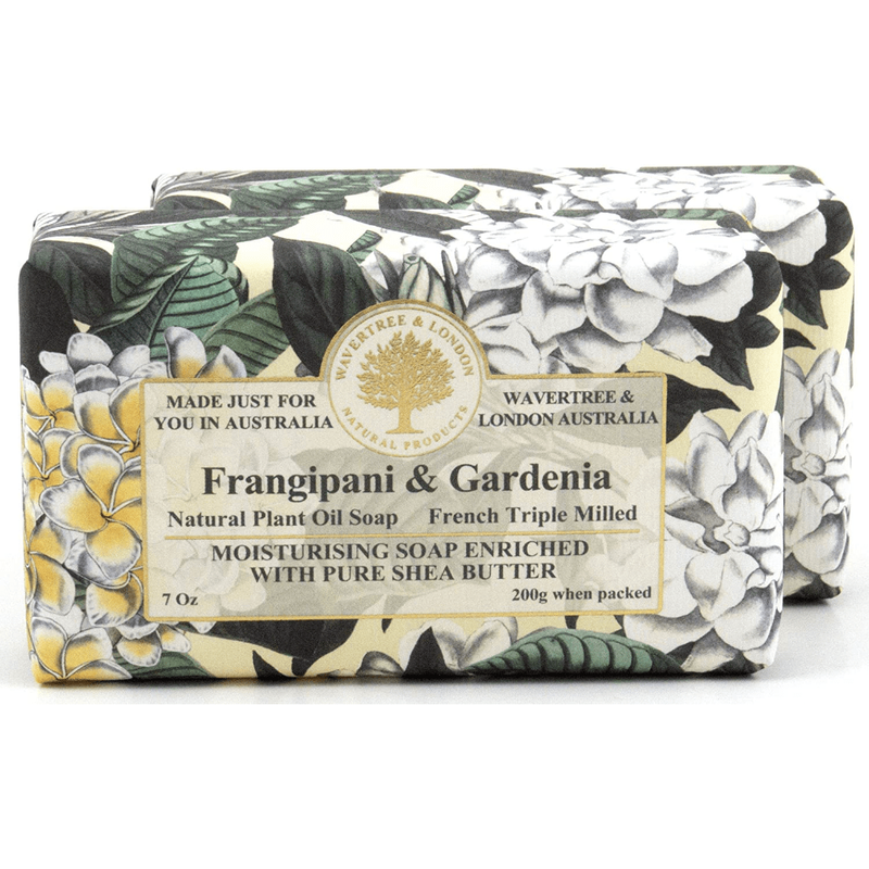 Wavertree & London Wavertree & London Frangipani & Gardenia Australian Natural Luxury Soap Bar 7 Oz Luxury Soap Bar