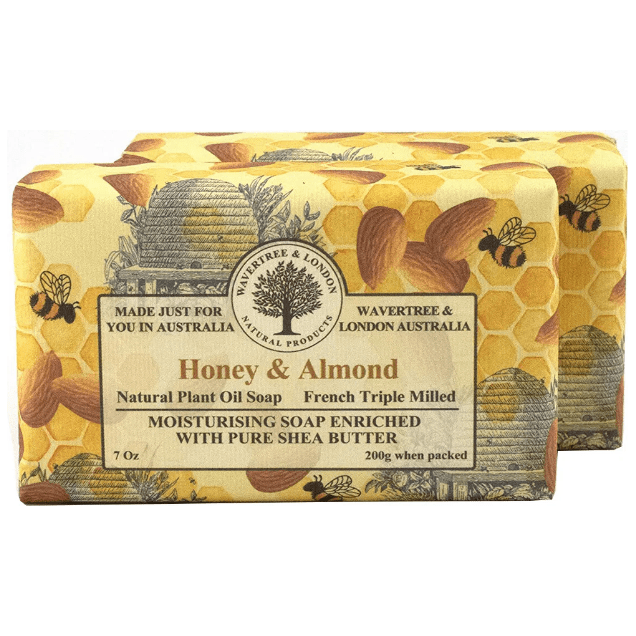 Wavertree & London Wavertree & London Honey Almond Australian Natural Luxury Soap Bar 7 Oz Luxury Soap Bar