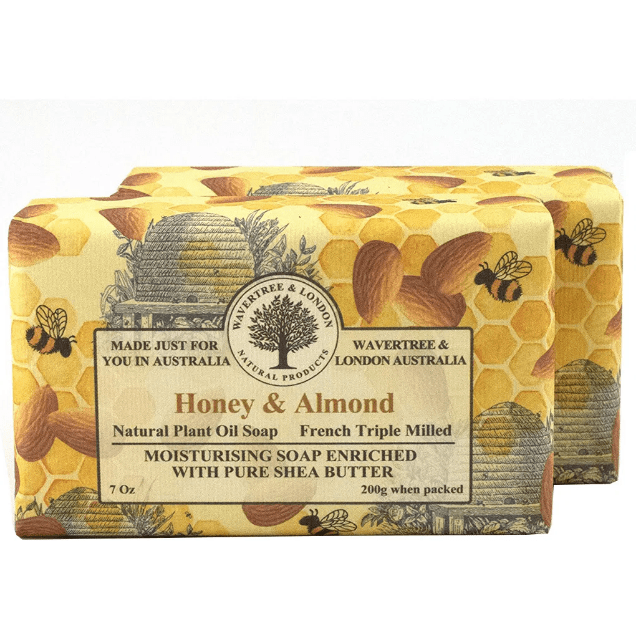 Wavertree & London Honey Almond Australian Natural Luxury Soap Bar 7 Oz