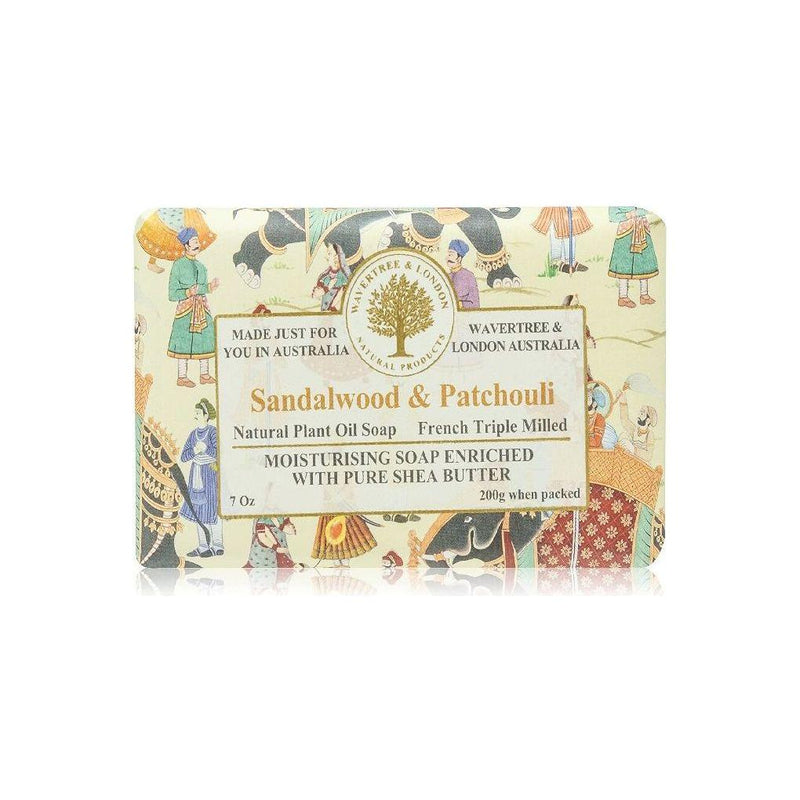 Wavertree & London Wavetree & London Sandalwood & Patchouli French Triple Milled Soap 7oz Bar Soap