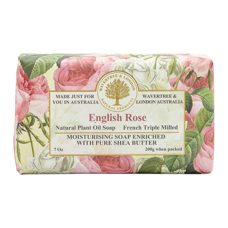 Wavertree & London Wavetree & London English Rose French Triple Milled Soap 7oz Triple Milled Soap
